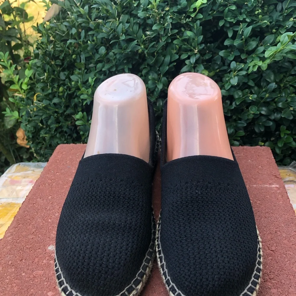 Cole Haan Women’s Black Cloudfeel Espadrille Loafer Suede Shoes Size 6.5B